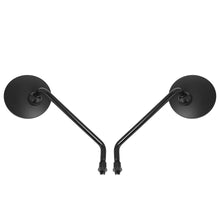 Load image into Gallery viewer, Pair 10mm Long Stem Chrome Motorcycle Round Rear View Side Mirrors