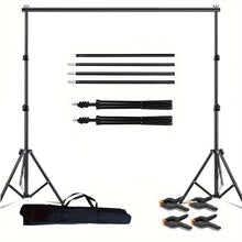 Load image into Gallery viewer, 3 x4m Extra rough Photo Backdrop Stand Kit Telescopic Rod Bracket