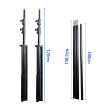 Load image into Gallery viewer, 3 x4m Extra rough Photo Backdrop Stand Kit Telescopic Rod Bracket