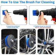 Load image into Gallery viewer, 7 Pcs Drill Brush Set Power Scrubber Cleaning Kit with Extend Attachment