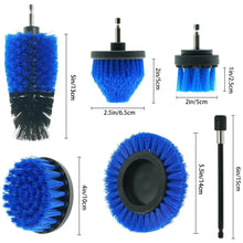 Load image into Gallery viewer, 7 Pcs Drill Brush Set Power Scrubber Cleaning Kit with Extend Attachment