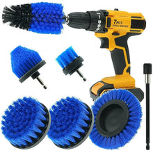 Load image into Gallery viewer, 7 Pcs Drill Brush Set Power Scrubber Cleaning Kit with Extend Attachment