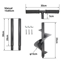 Load image into Gallery viewer, Large Hand Auger Drill 5.9"x33" Fence Post Drill Soil Digger