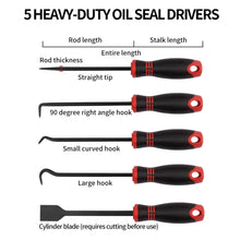 Load image into Gallery viewer, 9 PCS Oil Seal Tool Scraper Removal Special-Shaped Hooks Oil Seal Extractor