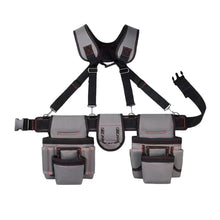 Load image into Gallery viewer, Adjustable Electrician Tool Bag with Suspenders and Pouches Portable Belt Bag