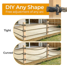 Load image into Gallery viewer, 5 pcs 2 Inch Stainless Steel Rope Holder Fence Brackets For Fencing Stair Fastener