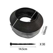 Load image into Gallery viewer, 10cm x 10m Lawn Garden Edging Kit Flexible Durable Border Paver