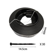 Load image into Gallery viewer, 6cm x 10m Lawn Garden Edging Kit Flexible Durable Border Paver