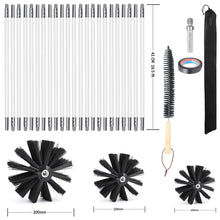 Load image into Gallery viewer, 30 pcs Chimney Cleaning Brush Kit Duct Vent Cleaning Set Sweep Brush Tool