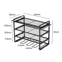 Load image into Gallery viewer, 4 Layer Power Tool Organizer Wall Mounted Metal Storage Rack