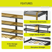Load image into Gallery viewer, Power Tool Organizer Wall Mount High-capacity Storage 4 Layers 8 Drill Holder