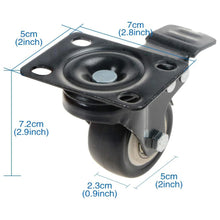Load image into Gallery viewer, 4 Pcs 2" Heavy Duty Swivel Castor Wheels Trolley Furniture Caster With Brake