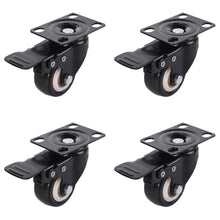 Load image into Gallery viewer, 4 Pcs 2" Heavy Duty Swivel Castor Wheels Trolley Furniture Caster With Brake