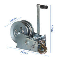 Load image into Gallery viewer, 3000LBS self-locking Hand Winch 5mm x10m Steel Cable for Boat Trailer Truck