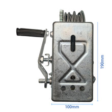 Load image into Gallery viewer, 3000LBS self-locking Hand Winch 5mm x10m Steel Cable for Boat Trailer Truck
