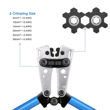 Load image into Gallery viewer, HX-50B 2x Heavy Duty crimping crimper hand ratchet terminal crimp pliers