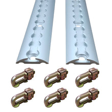 Load image into Gallery viewer, 2Pcs 1.5M Sloped Edges Anchor Track 6 pcs Double Stud Fittings