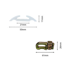 Load image into Gallery viewer, 2Pcs 1M Sloped Edges Anchor Track 4 pcs Double Stud Fittings