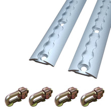 Load image into Gallery viewer, 2Pcs 1M Sloped Edges Anchor Track 4 pcs Double Stud Fittings