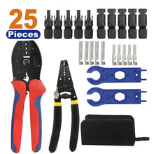 Load image into Gallery viewer, Solar Crimping Stripper and Cutter Tools 10pcs Solar Panel Cable Connectors