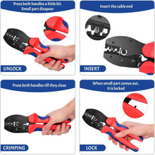 Load image into Gallery viewer, Solar Crimping Tool Kit Cable Connector 6pcs Male Female Solar Connector