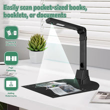 Load image into Gallery viewer, Foldable HD Document Camera Scanner 16MP A3 & A4 Scanning Size LED Light