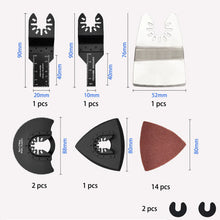 Load image into Gallery viewer, 41 Pcs Oscillating Saw Blades High Speed Steel Oscillating Multitool Blades Set