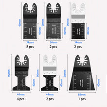 Load image into Gallery viewer, 41 Pcs Oscillating Saw Blades High Speed Steel Oscillating Multitool Blades Set