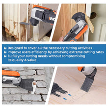 Load image into Gallery viewer, 41 Pcs Oscillating Saw Blades High Speed Steel Oscillating Multitool Blades Set