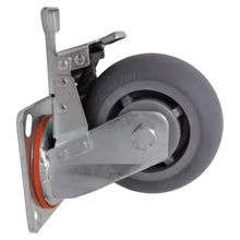 Load image into Gallery viewer, 4 pcs 5-inch 125mm Heavy Duty Industrial Castor Wheel TPR Mute Wheel
