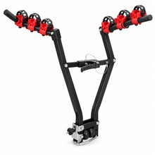 Load image into Gallery viewer, Foldable 3-bike tow ball carrier rack 45kg capacity for 50mm tow ball