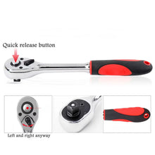 Load image into Gallery viewer, 72 Teeth Ratchet Socket Wrench Tools 1/4" 3/8" 1/2" inch Ratchet Wrench
