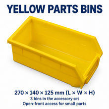Load image into Gallery viewer, Blue Steel Pegboard 900 x 450mm – Panel or 26-Piece Hook & Bin Set – detail 5