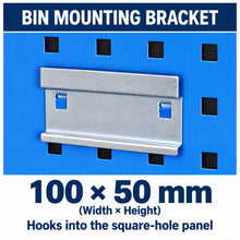 Load image into Gallery viewer, Blue Steel Pegboard 900 x 450mm – Panel or 26-Piece Hook & Bin Set – detail 6