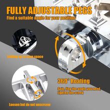 Load image into Gallery viewer, For Harley Wide Fat Foot Pegs MX Style Floorboard Dyna Touring Sportster Softail