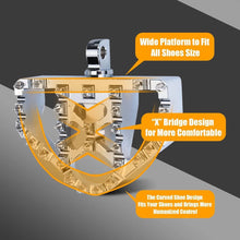 Load image into Gallery viewer, For Harley Wide Fat Foot Pegs MX Style Floorboard Dyna Touring Sportster Softail