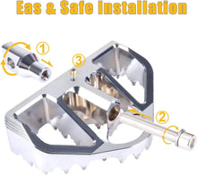 Load image into Gallery viewer, For Harley Wide Fat Foot Pegs MX Style Floorboard Dyna Touring Sportster Softail