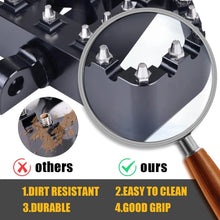 Load image into Gallery viewer, Black Wide Fat Foot Pegs MX Style Floorboard For Harley Dyna Touring Sportster Softail