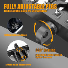 Load image into Gallery viewer, Black Wide Fat Foot Pegs MX Style Floorboard For Harley Dyna Touring Sportster Softail