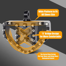 Load image into Gallery viewer, Black Wide Fat Foot Pegs MX Style Floorboard For Harley Dyna Touring Sportster Softail