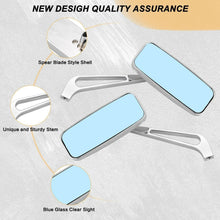 Load image into Gallery viewer, CHROME MOTORCYCLE RECTANGLE REARVIEW MIRRORS FOR HARLEY CRUISER CHOPPER BOBBER