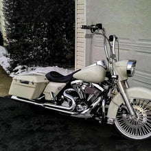 Load image into Gallery viewer, CHROME MOTORCYCLE RECTANGLE REARVIEW MIRRORS FOR HARLEY CRUISER CHOPPER BOBBER