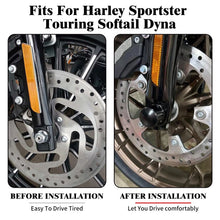 Load image into Gallery viewer, 2X Motorcycle Thick Cut Axle Cap Nut Cover For Harley Davidson Softail Breakout