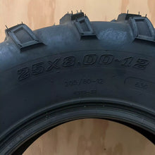 Load image into Gallery viewer, WANDA Set 25x8-12 & 25x10-12 Front Rear Tyre Tubeless for ATV UTV Quad Mower Buggy