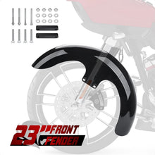 Load image into Gallery viewer, 23" Custom Front Fender For Harley Touring Electra Street Glide Road King FLTR