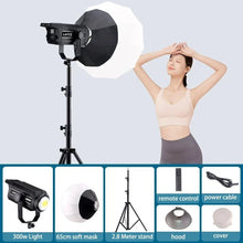 Load image into Gallery viewer, 300W LED Photography Light 65cm Soft Mask 2.8 Meters Stand