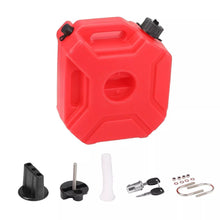 Load image into Gallery viewer, 5L Red Jerry Can Fuel Tank Container Car Motorcycle Fuel Container With Lock+Key