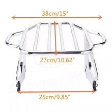 Load image into Gallery viewer, Detachable Two Up Luggage Rack For Harley Touring Street Glide CVO Road Glide