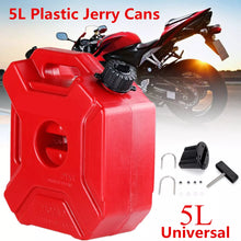 Load image into Gallery viewer, 5L Red Jerry Can Fuel Tank Container Car Motorcycle Fuel Container With Lock+Key