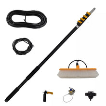 Load image into Gallery viewer, 6M Aluminum Telescopic Window Cleaning Pole With Brush Angle Adaptor Hose